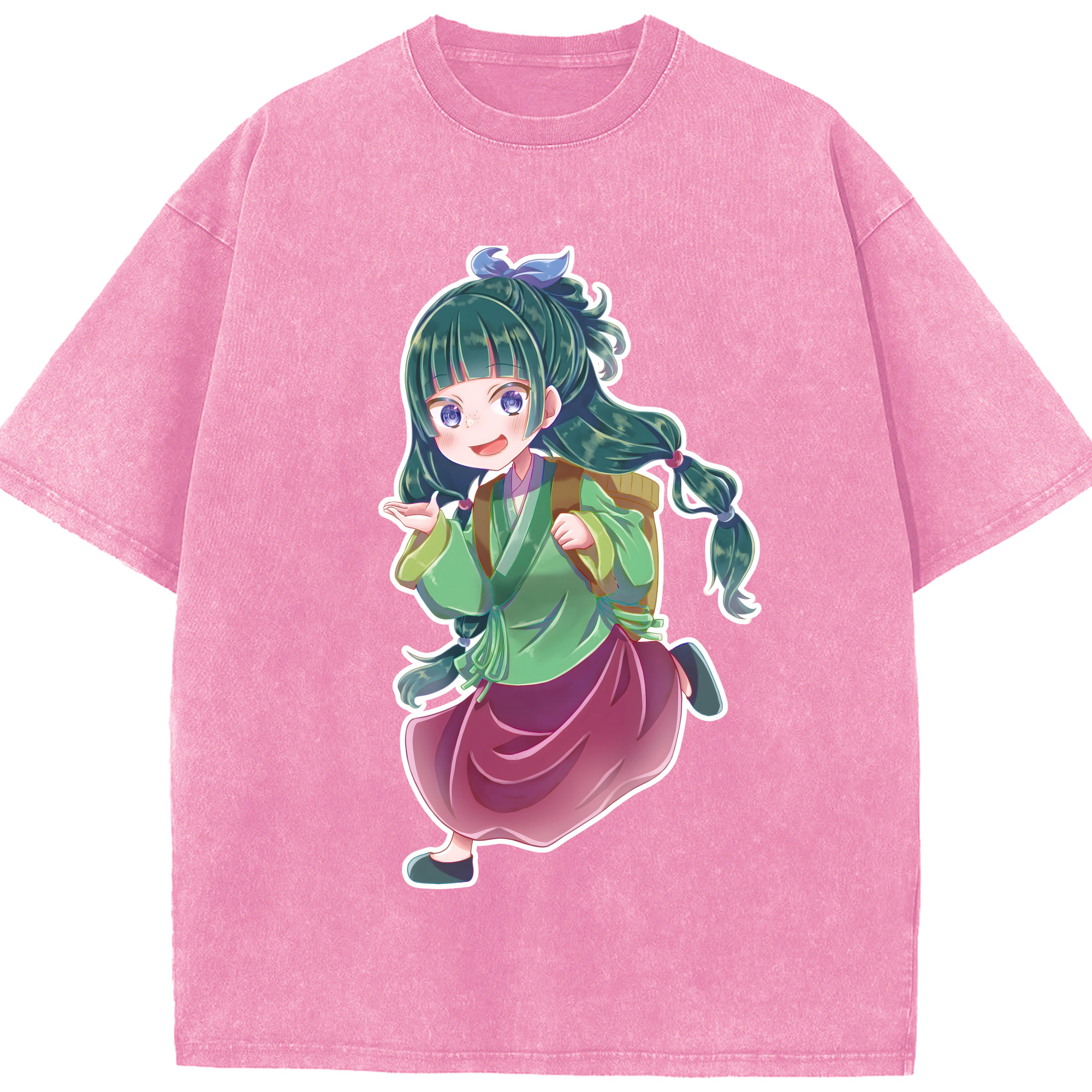 （画像用） 薬屋のひとりごと The Apothecary Diaries 綿100% ヴィンテージ風 半袖Tシャツ（フロントプリント）